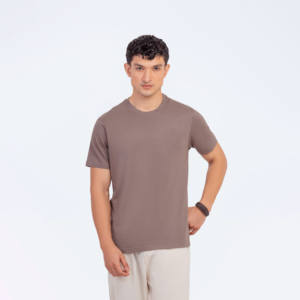 Venta al por mayor de alta calidad 100% algodón camisetas de los hombres de impresión de logotipo personalizado opciones de talla grande personalizable camiseta lisa 250 GSM - Product Image 2