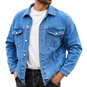 Chaqueta de Mezclilla de Alta Calidad para Hombre, Venta al Por Mayor, Chaqueta de Invierno Ajustada de Mezcla de Algodón, Chaqueta Casual de Moda con Botones - Product Image 1