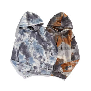 New Arrival OEM Men's XL <b>Tie</b> <b>Dye</b> Pullover Hoodie <b>Sweatshirt</b> Quick Dry 100% Cotton Fleece Fabric Solid Print Pattern for Winter - Product Image 2