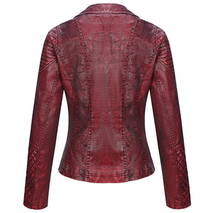 เสื้อแจ็คเก็ตหนังแท้สำหรับผู้หญิง ระบายอากาศได้ดี สีสันตามสั่ง พิมพ์ลายได้ กันน้ำ เป็นมิตรกับสิ่งแวดล้อม เสื้อกันลมฤดูหนาว หนังวัว - Product Image 6