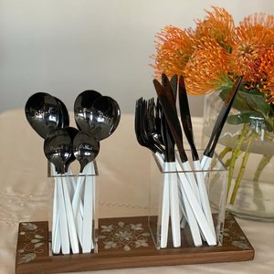 Elegante Bandeja Decorativa para Cubiertos, Material de Mimbre Hecho a Mano, Ideal para Regalos de Ramadán y Eid - Product Image 4