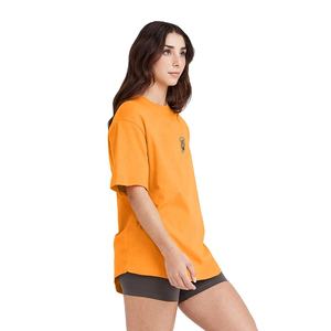 Camiseta de manga corta de algodón 100% de alta calidad a precio barato para mujer, camiseta de verano personalizada para mujer, camiseta de gran tamaño, ropa en blanco - Product Image 3