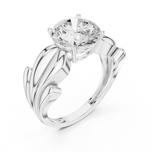 Bague de style vintage en or rose massif 14 carats avec pierres précieuses - Product Image 4