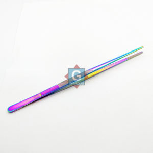 Pinzas para Alimentar Reptiles de Acero Inoxidable Multicolores, Ecológicas, de 10 Pulgadas, Rectas, Aptas para Lavavajillas - Product Image 1