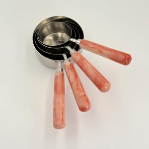 Wholesale new Shape Stainless Steel 202 Large Small Saucier <b>Measuring</b> <b>Spoon</b> Sauce <b>Spoon</b> Spout <b>Spoon</b> With Resin Handle - Product Image 3