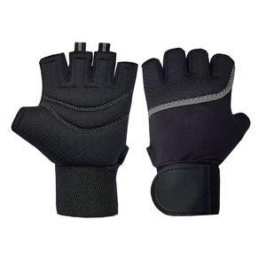 Wholesale Genuine Leather <b>Gym</b> Gloves Fitness Training <b>Weight</b> Lifting Gloves With Wrist Support and Customized Design - Product Image 1