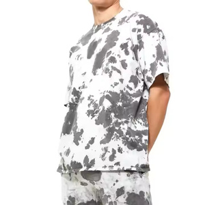 Nouveau modèle T-shirt délavé à l'acide pour homme coupe ajustée et poids lourd meilleur prix manches courtes - Product Image 4