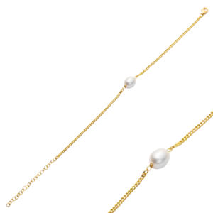 Single Natural Pearl Design <b>Sterling</b> <b>Silver</b> <b>Charm</b> <b>Bracelet</b> Wholesale 925 <b>Sterling</b> <b>Silver</b> Jewelry - Product Image 1