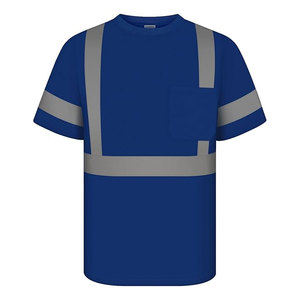 Chemises de travail pour hommes-Chemises haute visibilité pour hommes, polo de sécurité avec rayures réfléchissantes - Product Image 3