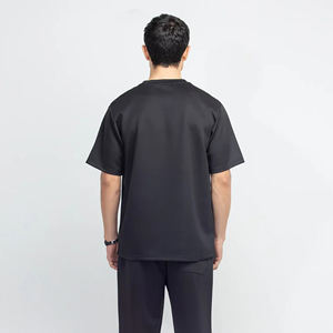 Camiseta de manga corta con cuello redondo de algodón 100% para hombre al por mayor, camisetas informales holgadas de Color sólido para hombre, gran oferta, camisas en blanco - Product Image 5