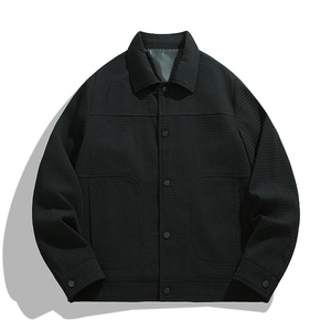100% Polyester Baseball outdoor Spring and Autumn Button up Windproof Plus Size <b>Jackets</b> for <b>Men</b> - Product Image 1