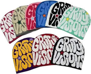 Bonnet d'hiver en tricot personnalisable Chapeau de haute qualité en jacquard élégant sans manchette Mohair Coupe confortable avec logo Usure parfaite - Product Image 1