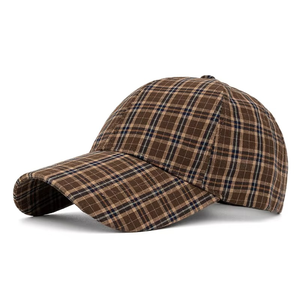 OEM personnalisé vente en gros toutes saisons mode Plaid Offre Spéciale classique à carreaux motif classique brodé léger Casquette de baseball - Product Image 3
