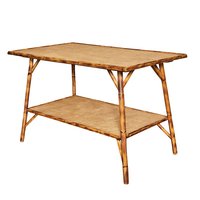 Table en matériaux naturels, taille personnalisée sur demande, écologique, durable et élégante, table en bambou.