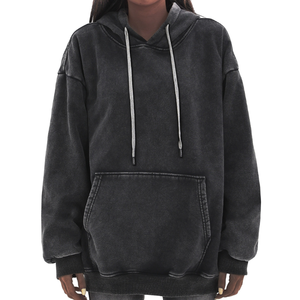 Sudadera Holgada Personalizada Streetrush con Logotipo Impreso, Cierre Completo, Transpirable, de Alta Calidad, Sudadera con Capucha para Hombre - Product Image 1