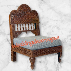 Cómoda Silla de felpa para Festival de bodas, sofá para sala de eventos, fiesta, celebración, salón, escenario y decoración, configuración de India - Product Image 2