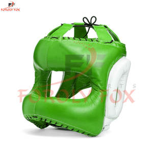 Casco de seguridad profesional para boxeo, protectores de cabeza, protección de cabeza, casco de boxeo de seguridad, casco de cabeza de cuero genuino para boxeo - Product Image 4