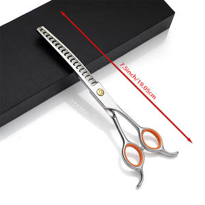 Ciseaux de toilettage pour chiens et chats en acier inoxydable de haute qualité, personnalisables, 7,5 pouces, réglables, sûrs, autonettoyants, réutilisables, dorés ANAAIF - Product Image 6