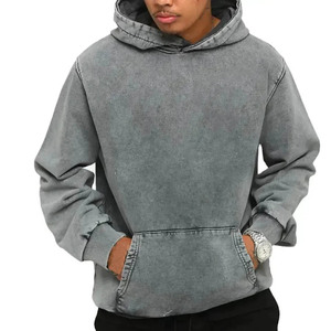 Sudadera con capucha de estilo clásico para hombre, logotipo personalizado impreso bordado multicolor 100% algodón orgánico teñido liso para invierno - Product Image 6