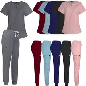 Venta al por mayor último diseño de las mujeres con estilo médico uniforme de enfermería uniforme de Enfermería Médica de las mujeres uniformes conjuntos - Product Image 5