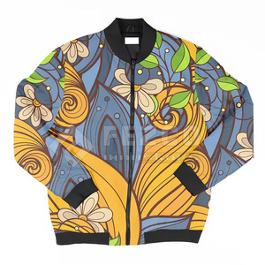 Veste bomber d'hiver pour homme en nylon/polyester écologique, respirante, imperméable, avec logo personnalisé sur le devant, col montant, vente en gros - Product Image 1