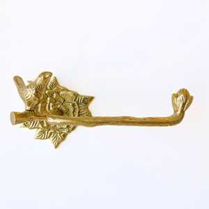 Conception en bois personnalisé porte-papier support de papier toilette tenture murale salle de bain poli brun - Product Image 2