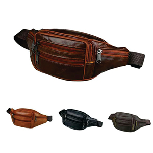 Venta al por mayor Riñoneras Bolsos de pecho para hombres Bolsos de cuero Calidad Moda Crossbody Hombro Fanny Bags - Product Image 1
