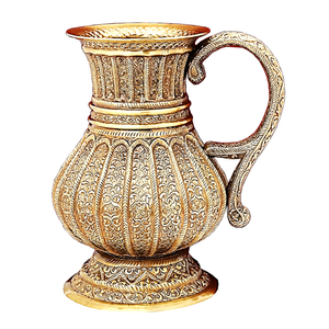 Pure Brass Vintage Jug With Hammered And Polish Finished For Home Restaurant And Hotel Kitchenware Metal <b>Pitcher</b> For Water - Product Image 3