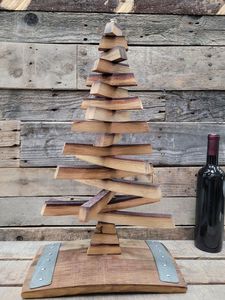 ของขวัญวันหยุดต้นคริสต์มาสทำด้วยมือทำด้วยมือปรับขนาดได้ตกแต่งโต๊ะทำจากไม้จริงคุณภาพพรีเมียม - Product Image 4