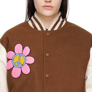 Veste universitaire pour femmes respirante à la vente chaude avec logo personnalisé et couleurs unies vestes universitaires pour femmes - Product Image 5