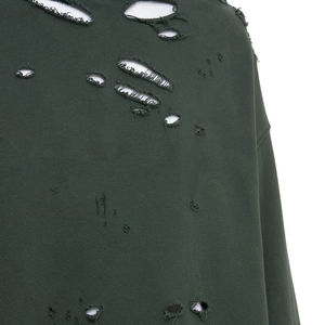 Sweat à capuche personnalisé pour hommes en détresse Patchwork Sweat-shirt de rue respirant et surdimensionné Adultes Hiver Sweats à capuche en détresse avec OEM - Product Image 6