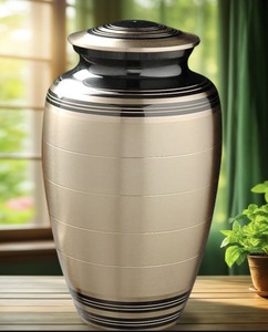 Urnas Funerarias de Metal para Adultos, Elegantes, Ecológicas, de Lujo, Estilo Bohemio, Hechas a Mano, Portátiles - Product Image 1