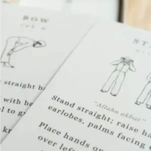 Sallah musulmán aprendiendo tarjetas detalladas para niños musulmanes regalos Ramadán y Eid TAKVA Solat para las nuevas tarjetas musulmanas - Product Image 4