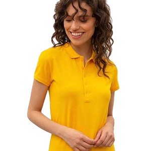 Wholesale OEM <b>Women</b> <b>Polo</b> Tee Yellow Short Sleeve Comfortable Cotton Stylish & Versatile <b>Women</b> <b>Polo</b> <b>Shirt</b> for Teamwear & Workwear - Product Image 5