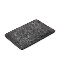Dompet Kartu RFID Mikrofiber Custom, Dompet ID Kulit PU Kecil Unisex Gaya Inggris