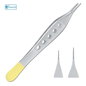 Pinces chirurgicales Micro Adson 0,4 mm en acier inoxydable à pointe de précision pour opération chirurgicale Classe I certifiées CE - Product Image 1
