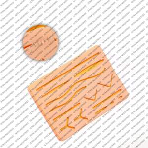 ชุดฝึกหัดเย็บแผลชุดฝึกเย็บแผลแผ่นซิลิโคนสำหรับนักศึกษาแพทย์ชุดฝึกผ่าตัดมืออาชีพ CE - Product Image 6