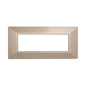 Piastra piramidale etroit luna serie 6P bronzo colore compatibile con Bticino Axolute-materiali elettrici/compatibile con - Product Image 1
