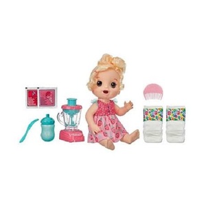 New Authentic Baby <strong>Alive</strong> Magical Mixer Baby Doll Strawberry Shake, Blender, Drinks, Wets, <strong>Eats</strong>, Blonde Hair Toy - Product Image 3
