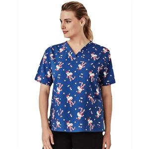 Vêtements de travail médicaux unisexes uniformes d'hôpital fins bruts gommages d'allaitement de Noël chaleur y compris blouse de laboratoire accessoires de casquettes de gommage - Product Image 1