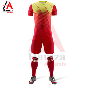 Uniforme de fútbol personalizado Color azul y blanco cuello redondo 100% tela de poliéster 180 GSM Material ropa deportiva uniforme de fútbol - Product Image 5