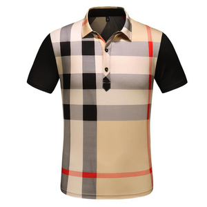 Polo unisexe 100% coton, nouveau Design à carreaux personnalisés, impression d'écran vierge, t-shirt d'été et d'hiver, vêtements les plus exigeants pour hommes, prix bon marché - Product Image 1