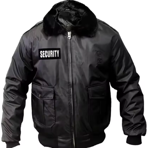 Chaqueta de guardia de seguridad para hombre de alta calidad uniforme de invierno negro para ADULTOS - Product Image 1