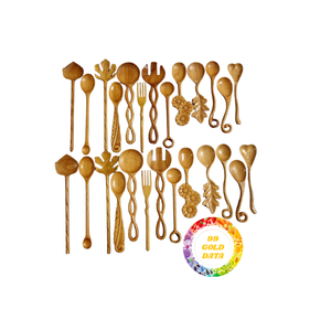 Cucharas de madera personalizables de primera calidad, utensilios de cocina hechos a mano, ecológicos, adecuados para restaurantes y hogares - Product Image 4
