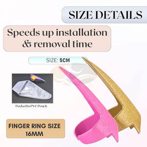 Anneaux de séparation de cheveux de précision, pinces en acier inoxydable, outil de tressage, outil de coiffage, extensions de cheveux humains - Product Image 3