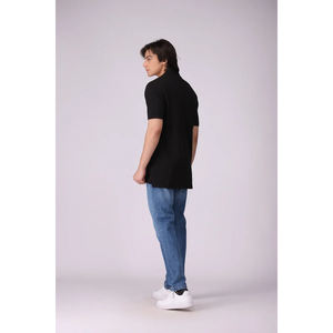 Venta al por mayor de alta calidad de verano de los hombres personalizados impreso Polo camisetas de color sólido cómodo Polo 100% algodón hombres ropa casual - Product Image 4