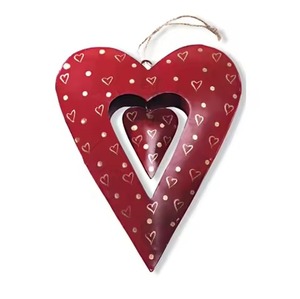 Artículos de Decoración Navideña de Calidad Estándar, Decoración Navideña Festiva Personalizada con Diseño de Corazón Cortado con Láser - Product Image 4