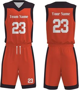 Uniforme de basket-ball léger et respirant, grande taille, avec design personnalisable, haut de qualité supérieure de couleur unie pour hommes adultes - Product Image 1