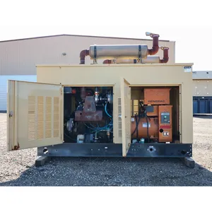 Groupe électrogène industriel monophasé au gaz naturel de 100 kW d'occasion - Sortie 277/480 V, résistant aux intempéries, alimentation de secours commerciale - Product Image 4