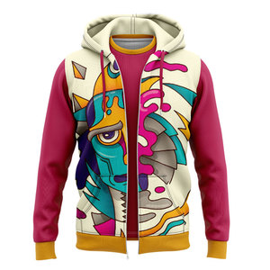 Sudadera Ligera de Poliéster Sublimado con Cierre, Acabado Transpirable, Diseño Personalizado OEM - Product Image 4